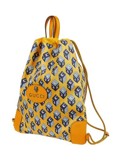 Shop Gucci Backpack & Fanny Pack In Yellow