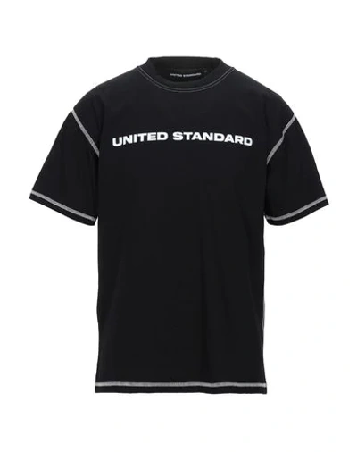 Shop United Standard Man T-shirt Black Size S Cotton