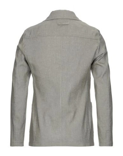 Shop T-jacket By Tonello Man Blazer Military Green Size Xxl Cotton, Linen, Elastane