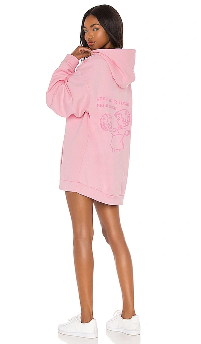Boys Lie Dangerous Affection Hoodie Dress In Baby Pink ModeSens