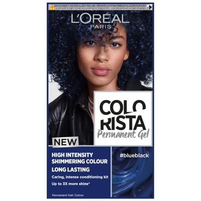 Shop L'oréal Paris Colorista Permanent Gel Hair Dye (various Shades) In Blue Black