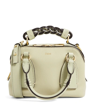 Shop Chloé Small Leather Daria Top-handle Bag