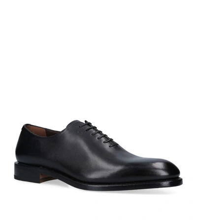 Salvatore Ferragamo Men's Angiolo Burnished Leather Oxfords - Regular In  Schwarz | ModeSens