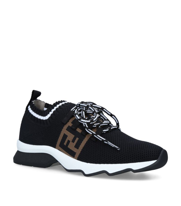 fendi rockoko ff knit sneakers