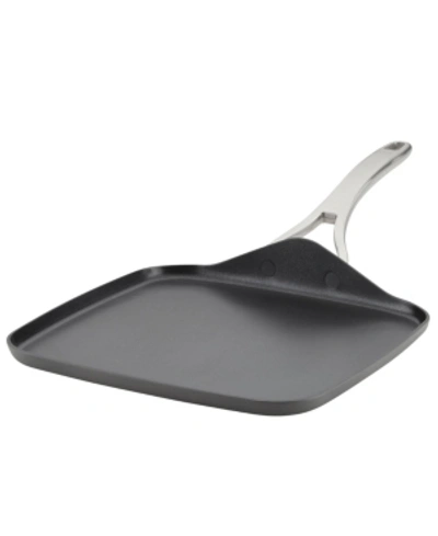 Shop Anolon Allure Hard-anodized Nonstick 11" Square Griddle In Dark Gray