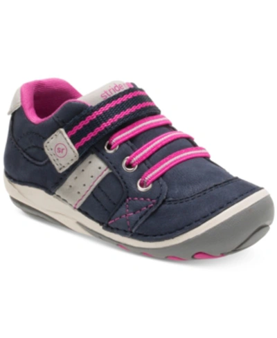 Shop Stride Rite Toddler Girls Soft Motion Artie Sneakers In Navy/pink