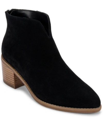 Shop Aqua College Emily Waterproof Booties, Created For Macy's Women's Shoes In Black Suede