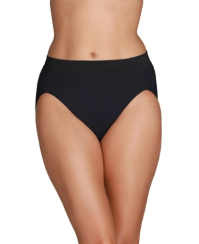Shop Vanity Fair Women's High-cut Beyond Comfort Brief Underwear 13212 In Mid Black