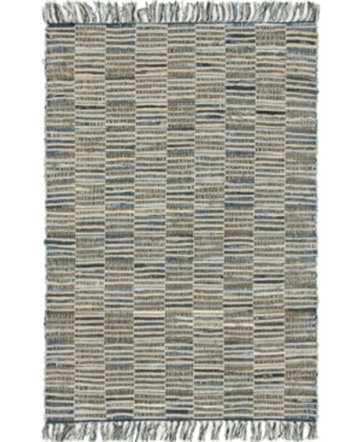 Shop Bridgeport Home Closeout! Bayshore Home Jari Checkered Jar3 Blue 4' X 6' Area Rug