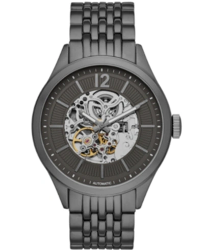 Shop Folio Mens Gunmetal Bracelet Automatic Watch 46mm