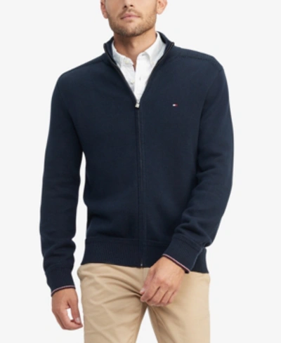 Tommy Hilfiger Men's Richardson Regular Classic Fit Full-zip Cardigan In  Sky Captain | ModeSens