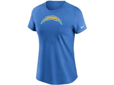Shop Nike Women's Los Angeles Chargers Logo Cotton T-shirt In Blue