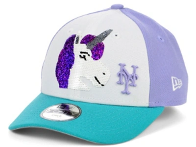 Shop New Era Women's New York Yankees Unicorn Flip 9forty Cap In Lightblue/white/purple