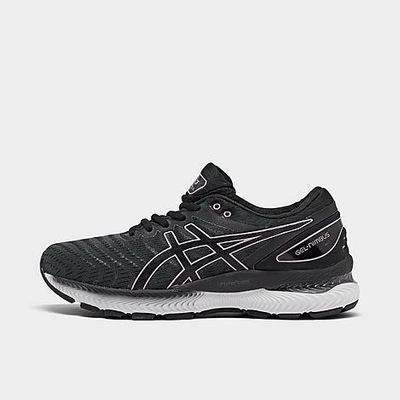 Shop Asics Women's Gel-nimbus 22 Running Shoes In Black/lilac Tech