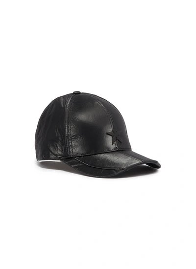 Shop Smfk 'star' Appliqué Baseball Cap In Black