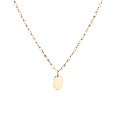 Shop Aurate Aurator Small Oval Pendant In Gold/ Pink