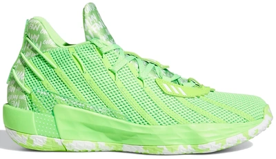 Pre-owned Adidas Originals  Dame 7 I Am My Own Fan Solar Green In Solar Green/cloud White/solar Green