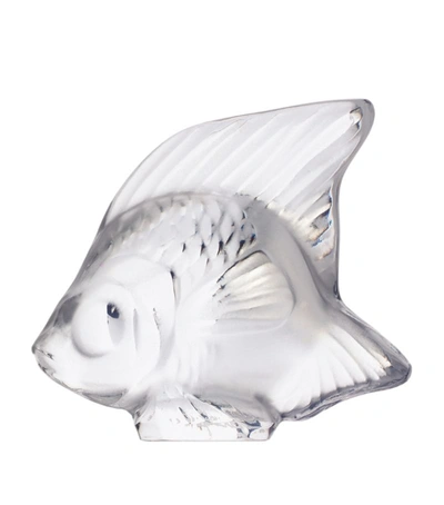 Shop Lalique Crystal Fish Sculpture In White