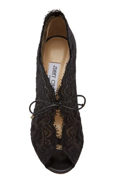 Shop Jimmy Choo Kaiana Floral Lace Pumps In Black