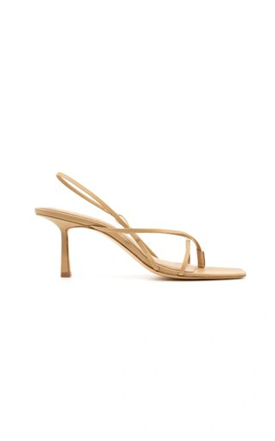 Shop Studio Amelia Flip Flop Heels In Neutral