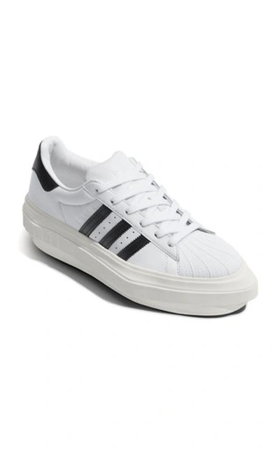 Shop Adidas X Beyonce Women's Superstar Platform Leather Sneakers In White