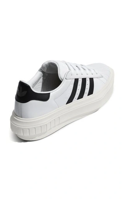 Shop Adidas X Beyonce Women's Superstar Platform Leather Sneakers In White