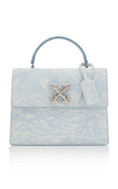 Shop Off-white Jitney 2.8 Printed Waves Bag In Blue