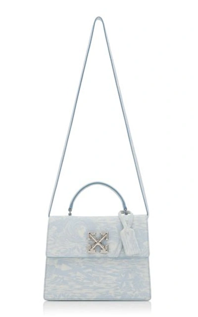 Shop Off-white Jitney 2.8 Printed Waves Bag In Blue