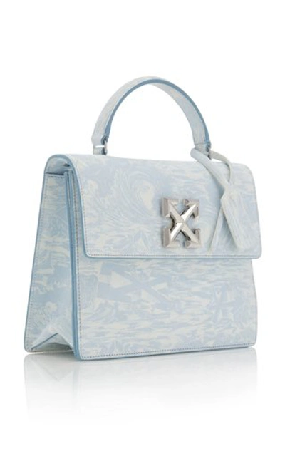 Shop Off-white Jitney 2.8 Printed Waves Bag In Blue