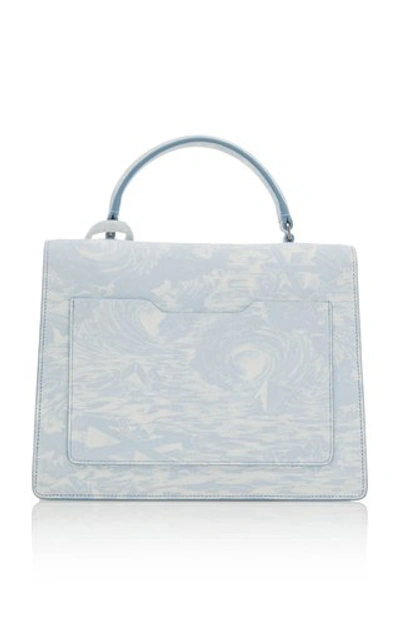 Shop Off-white Jitney 2.8 Printed Waves Bag In Blue