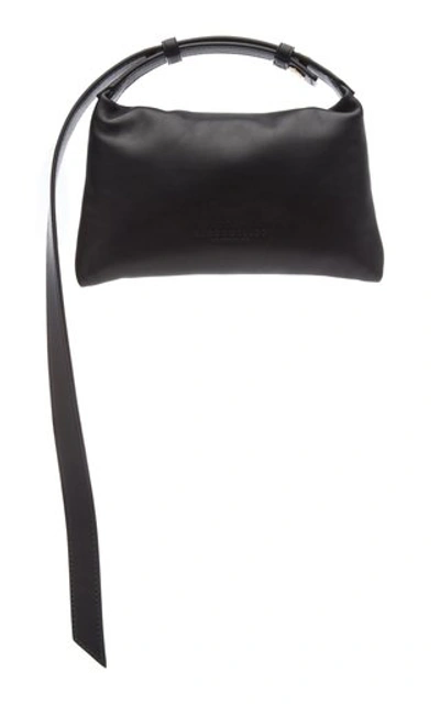 Shop Simon Miller Puffin Mini Leather Top Handle Bag In Black