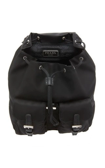 Shop Prada Nylon Mini Backpack In Black