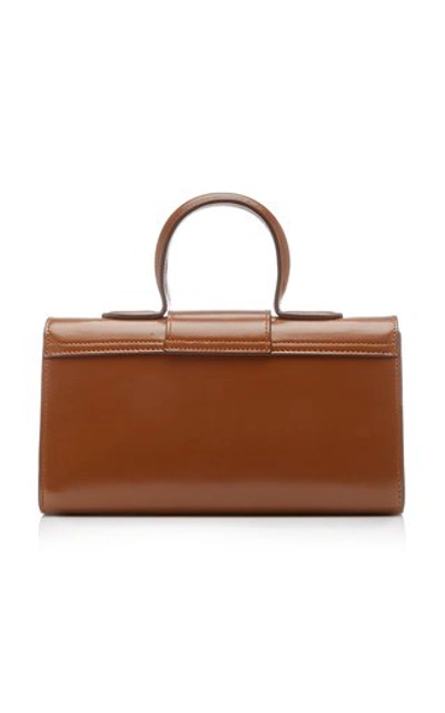 Shop Rylan Small Classic Leather Top Handle Bag In Brown