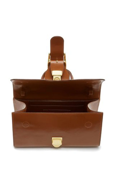 Shop Rylan Small Classic Leather Top Handle Bag In Brown