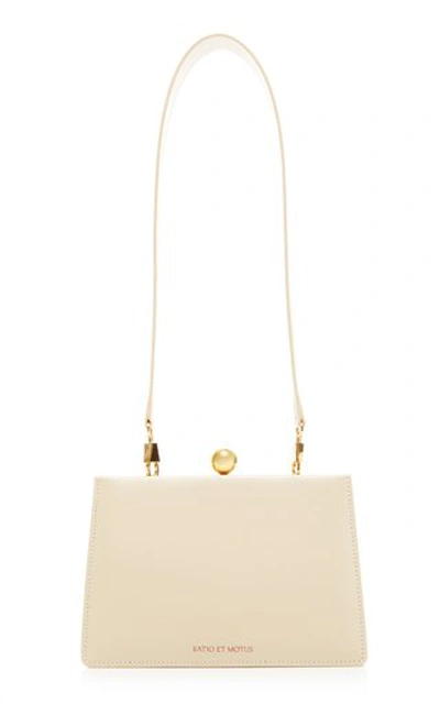 Shop Ratio Et Motus Mini Twin Leather Shoulder Bag In White