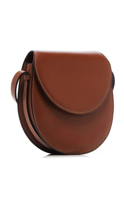 Shop Hunting Season Nappa Leather Saddle Crossbody Bag In Brown