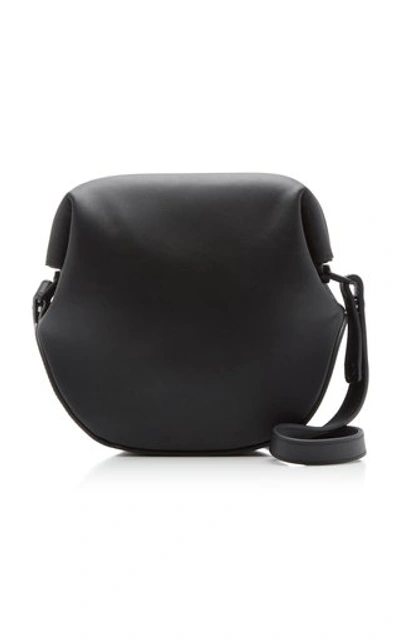 Shop Osoi Toast Brot Leather Shoulder Bag In Black