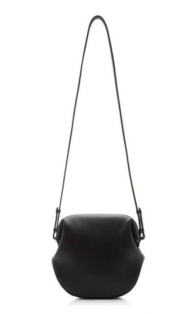 Shop Osoi Toast Brot Leather Shoulder Bag In Black