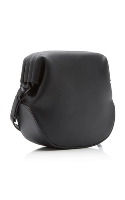 Shop Osoi Toast Brot Leather Shoulder Bag In Black