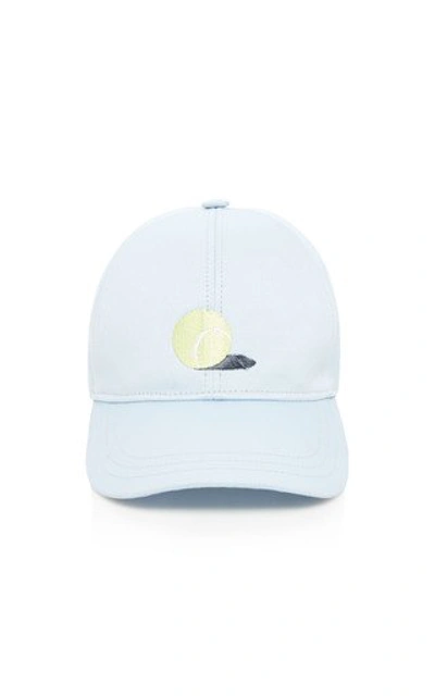 Shop Thom Browne Embroidered Cotton Baseball Hat In Blue