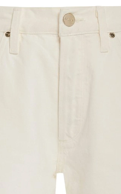 Shop Goldsign The Benefit Pearl High-rise Jeans In White