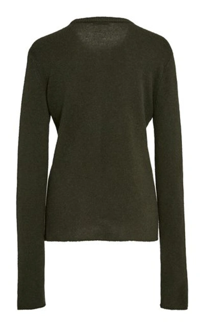 Shop Atm Anthony Thomas Melillo Cashmere Sweater In Green