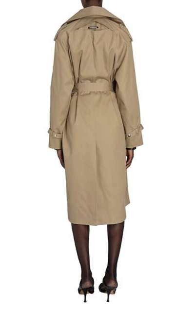 Shop Boyarovskaya Women's Gabardine Trench Coat In Neutral,white