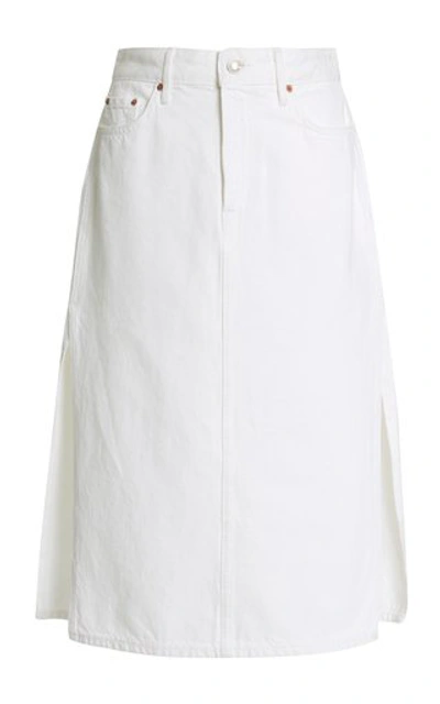 Shop Grlfrnd Nora Rigid High-rise Skirt In White