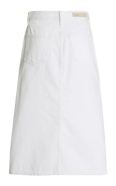 Shop Grlfrnd Nora Rigid High-rise Skirt In White