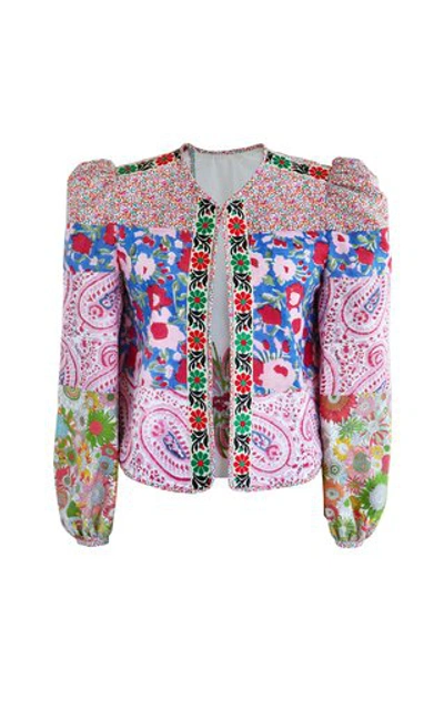 Shop Alix Of Bohemia Pasha Patchwork Cotton Jacket In Multi