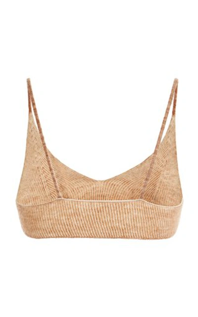 Shop Jacquemus Valensole Mohair-blend Bralette In Neutral