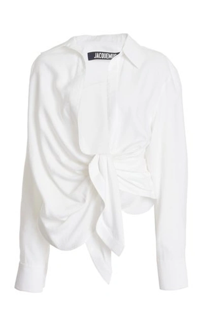 Jacquemus Bahia Shirt In Ecru