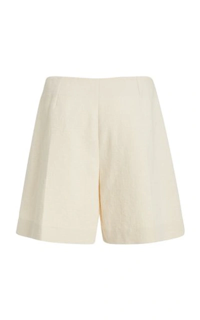 Shop Joseph Tallin Cotton-canvas Shorts In White