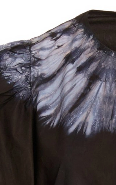 Shop Sea Daria Puff-sleeve Cotton Maxi Dress In Black